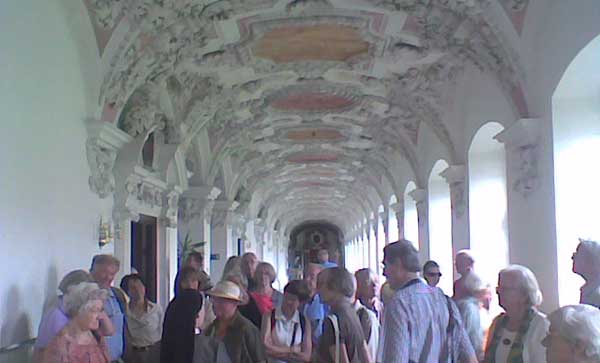 Kloster Wessobrunn Gang mit Stuck
