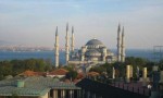 Blick vom Hotel: blaue Moschee